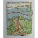 US Army Map Service 1944 Philippine Cloth Map 'Luzon Island / Southeast China'.