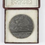 Lusitania medallion in very good condition complete with box and description sheet.