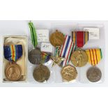 USA medals incl Pennsylvania National Guard Service Medal 1919 (boxed), Victory Medal WW1,