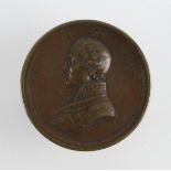 British Commemorative Capsule Medal, bronze d.47mm: Duke of Wellington, the capsule for the