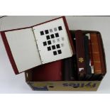 Banana box with various collection in albums / stockbooks inc South Africa / SWA, European countries