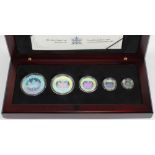 Canada: 2003 Silver Maple Leaf Hologram Set (5 coins) 1oz to 1/20oz .999 pure (1.9 troy oz total)