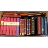 Channel Is and I.O.M. collection in very large & heavy box. Many binders / stockbooks. UM, used