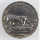 Army Rifle Association Shooting Medal with lion to obverse, reverse engraved "1925 Royal Tank