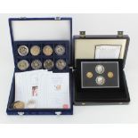GB & Commonwealth cu-ni and other base proof and BU Crowns (23) in a Westminster case, and a set