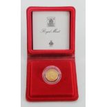 Half Sovereign 1980 Proof FDC cased as issued