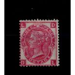 GB - 1867-1880 3d rose Plate 6, fresh mint large part o.g. SG103, cat £550