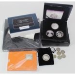 GB & Commonwealth silver coins and medals (19) various 19th-20thC, mostly housed in sets by bradford