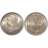 Florin 1896, S.3939, lightly toned GEF