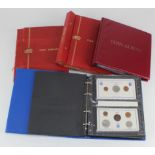 GB & World Coins, a collection in four albums, mostly 20thC, includes silver.