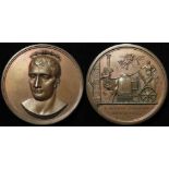 French Commemorative Medal, bronze d.41mm: Napoleon's Conquest of Egypt 1798, (medal( by Denon), EF