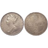 Halfcrown 1703 Tertio, VIGO below bust, S.3580, lightly toned VF