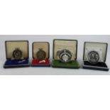 British Commemorative Medals (4) Royal Mint cased, hallmarked silver: Investiture of the Prince of