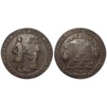 British Commemorative Medal, cast bronze d.28mm: Porto Bello Taken 1739. Obv: 'The Spanish Pride