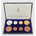 British Commemorative Medals (8): Death of Winston Churchill 1965, deluxe set by Toye, Kenning &