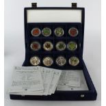 Canada Silver Proof & BU Commemoratives (24) in a Westminster case with certs 'The Official Coins of