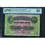 East African Currency Board 100 Shillings or 5 Pounds dated 1st October 1949, portrait King George