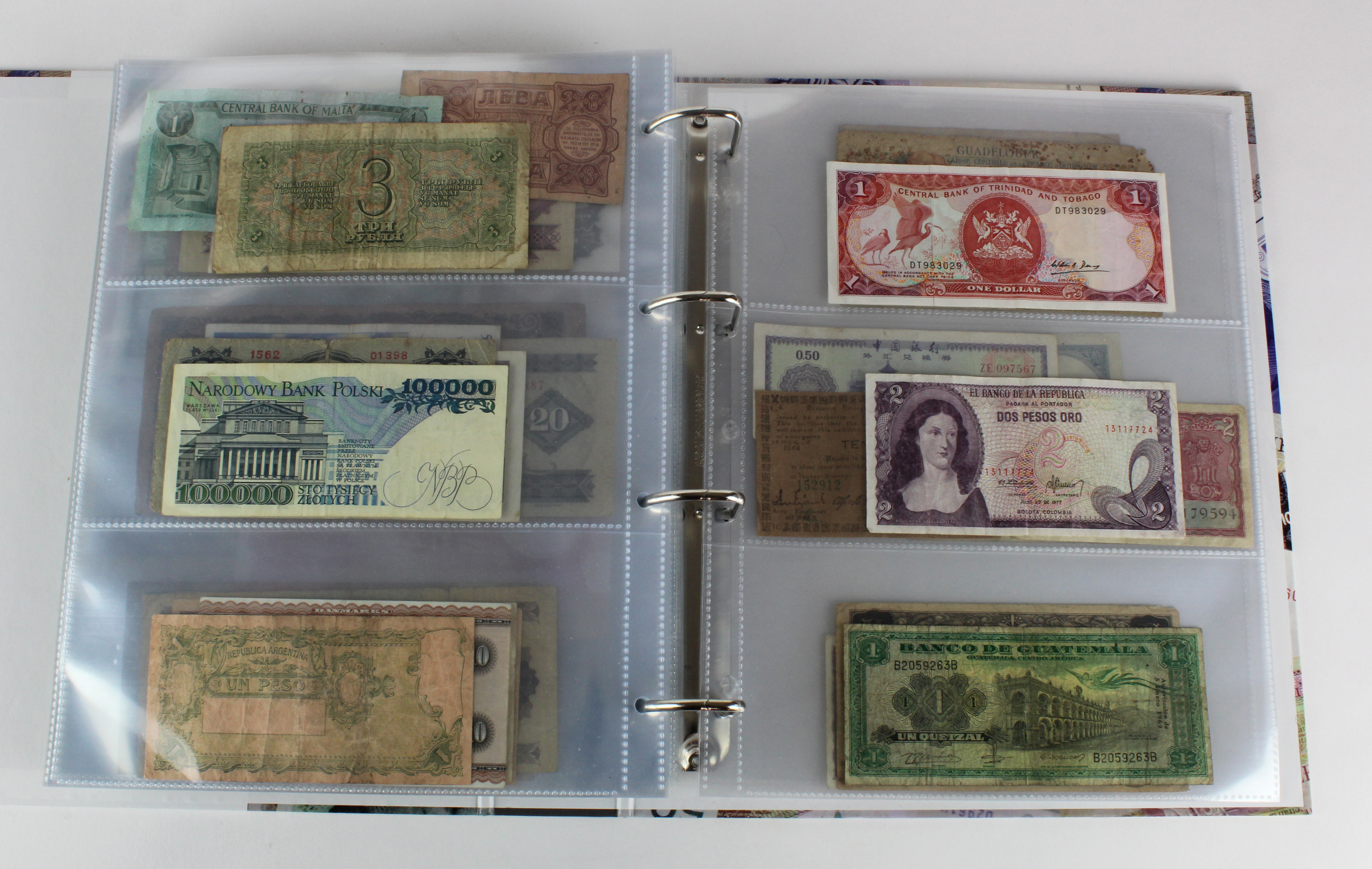 World (250), an album of mixed world notes to include Malta 10 Shillings 1968, Afghanistan 2 - Image 58 of 62