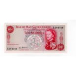 Isle of Man 10 Shillings issued 1969, signed P.H.G. Stallard, serial A284344 (IMPM M504, Pick24b)