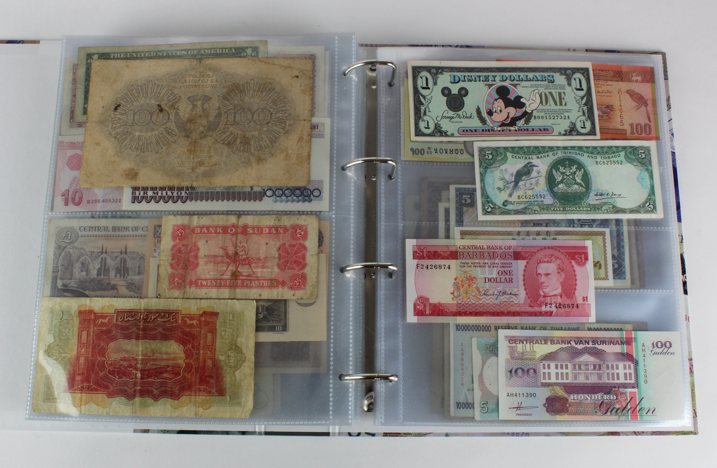 World (250), an album of mixed world notes to include Malta 10 Shillings 1968, Afghanistan 2 - Image 47 of 62