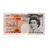 Lowther 10 Pounds (B382) issued 1999, FIRST RUN 'KL01' prefix with LOW SERIAL No. serial KL01 000991