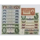 Hungary (15), an Uncirculated collection comprising 2 Korona 1920, 10 Pengo 1936, 20 Pengo 1941,