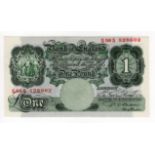Beale 1 Pound (B269) issued 1950, scarce REPLACEMENT note, serial S56S 528602 (B269, Pick369b)