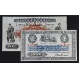 Northern Ireland, Bank of Ireland (2), 5 Pounds dated 16th February 1942 serial S/16 046883 (PMI