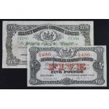 Northern Ireland, Belfast Banking Company Limited (2), 10 Pounds dated 1st January 1943, serial A/
