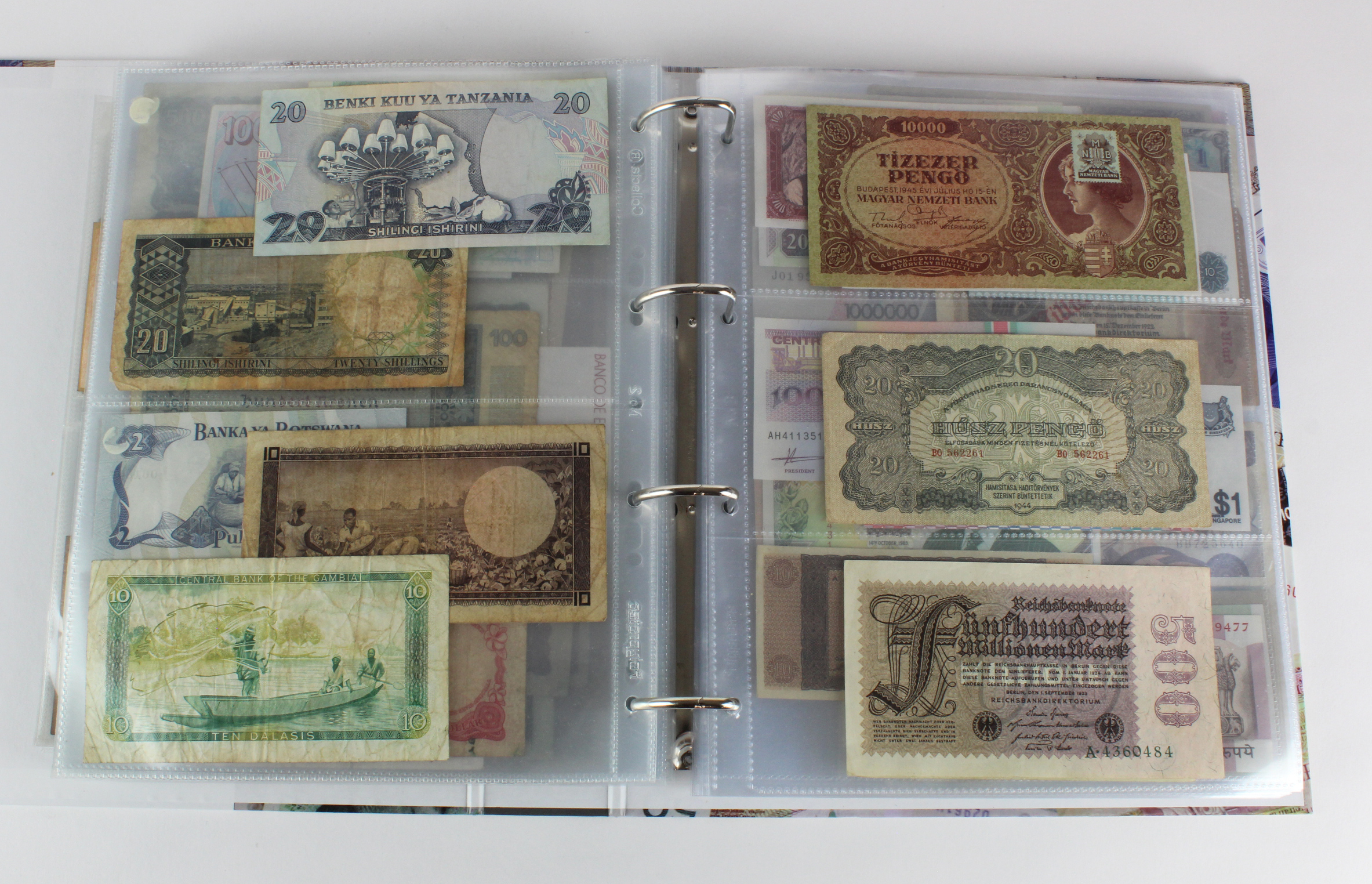 World (250), an album of mixed world notes to include Malta 10 Shillings 1968, Afghanistan 2 - Image 40 of 62