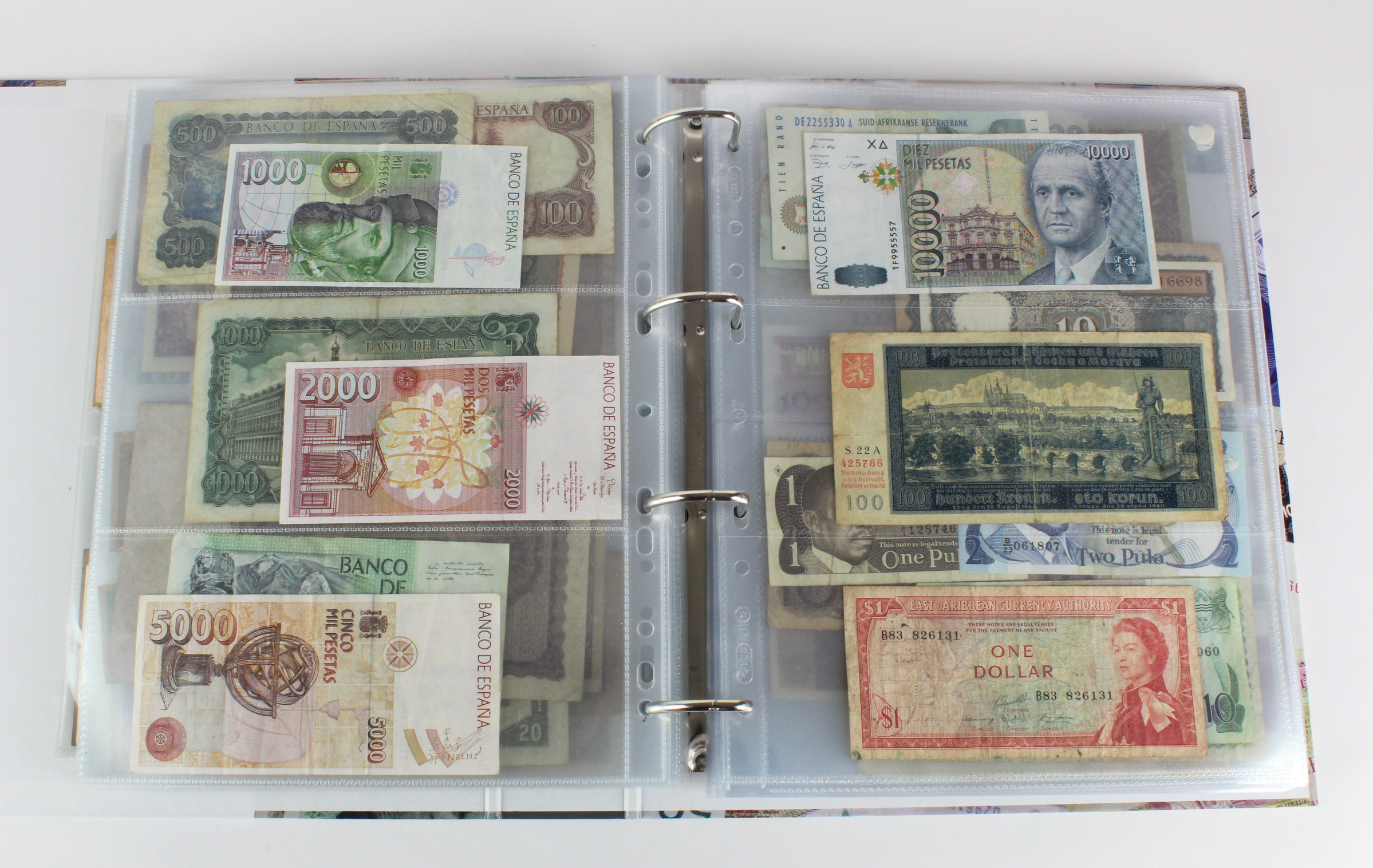 World (250), an album of mixed world notes to include Malta 10 Shillings 1968, Afghanistan 2 - Image 37 of 62