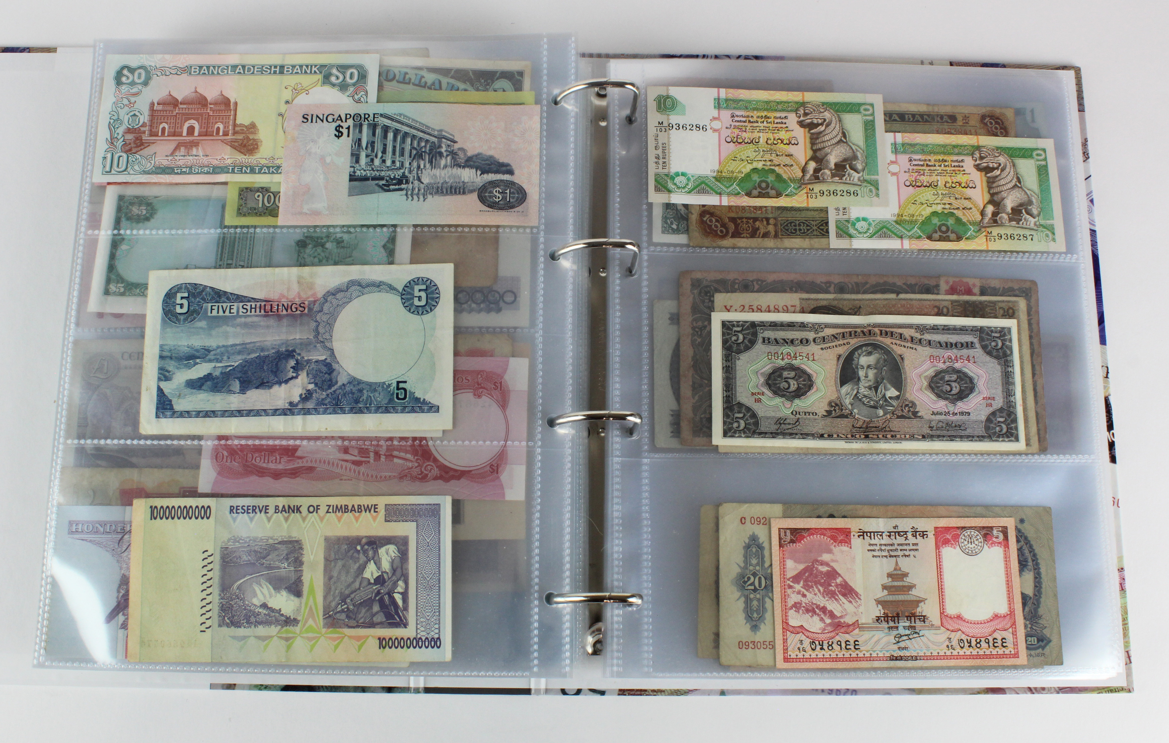 World (250), an album of mixed world notes to include Malta 10 Shillings 1968, Afghanistan 2 - Image 50 of 62