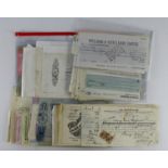Cheques, a large bundle of Cheques and other Ephemera (over 200 items) to include 11 Farm Workers