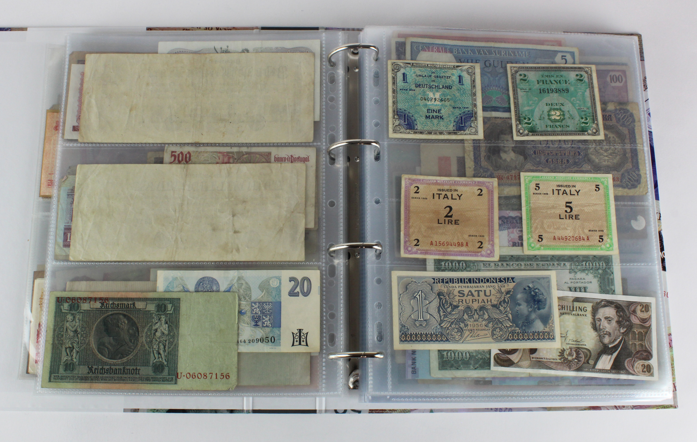 World (250), an album of mixed world notes to include Malta 10 Shillings 1968, Afghanistan 2 - Image 17 of 62