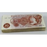 Bank of England (69), O'Brien, Hollom & Fforde, a collection of series C Portrait 10 Shillings, O'