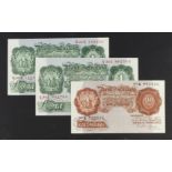 Beale (3), a group of REPLACEMENT notes, 1 Pound issued 1950 (2), serial S34S 862765 & S22S