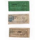 France (3), Emergency Issue during Franco-Prussian war 1870 - 1871, Coupure de 25 Centimes, 1