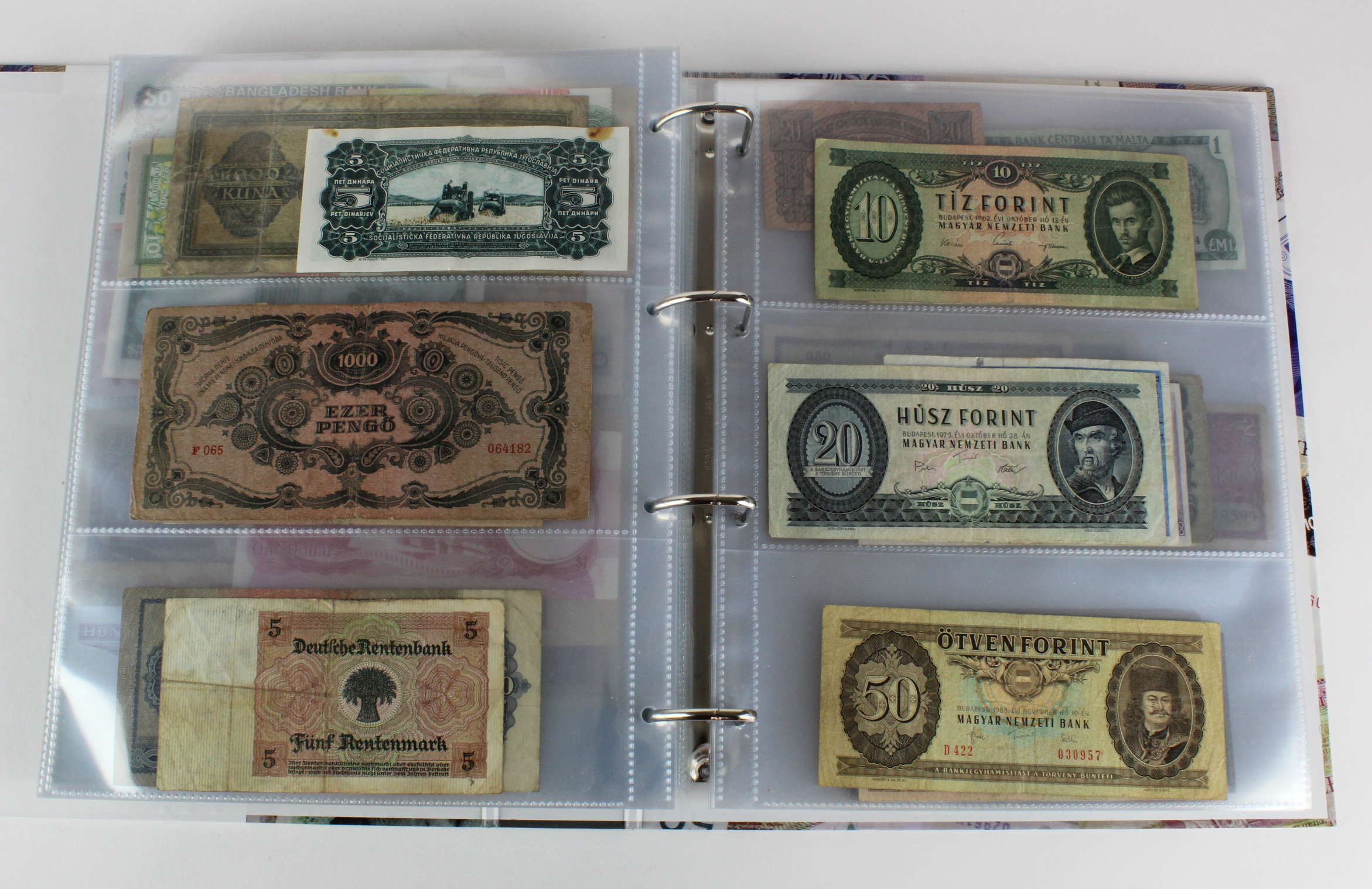 World (250), an album of mixed world notes to include Malta 10 Shillings 1968, Afghanistan 2 - Image 53 of 62