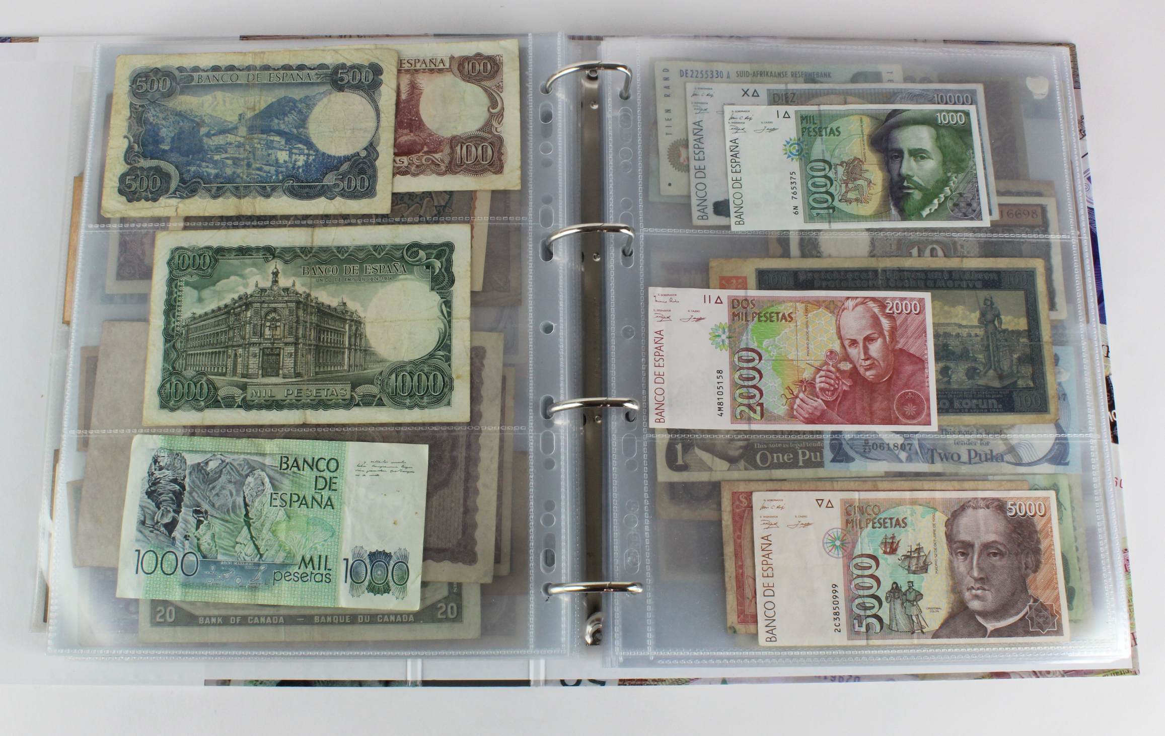 World (250), an album of mixed world notes to include Malta 10 Shillings 1968, Afghanistan 2 - Image 36 of 62