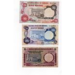 Nigeria (6), 1 Pound, 10 Shillings & 5 Shillings issued 1968 (TBB B209a, B210a & B211a, Pick10, 11