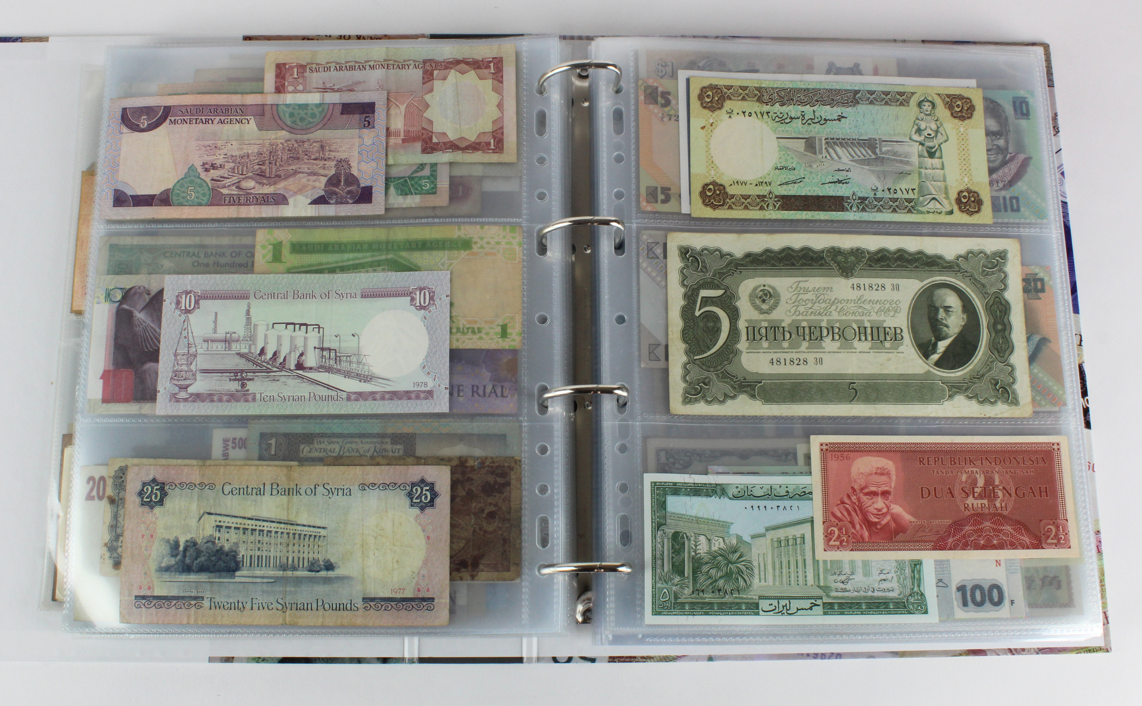 World (250), an album of mixed world notes to include Malta 10 Shillings 1968, Afghanistan 2 - Image 26 of 62