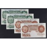 Beale (4), 10 Shillings (2) issued 1950, a consecutively numbered pair, serial W77Z 214683 & W77Z
