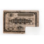 Bank of Europe 5 Pounds, a very rare PROOF from master plate, circa 1880's - 1890's, printers