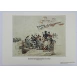 Limited Edition print of Master Illustration for reverse of Wellington 5 Pounds issued from 1971,