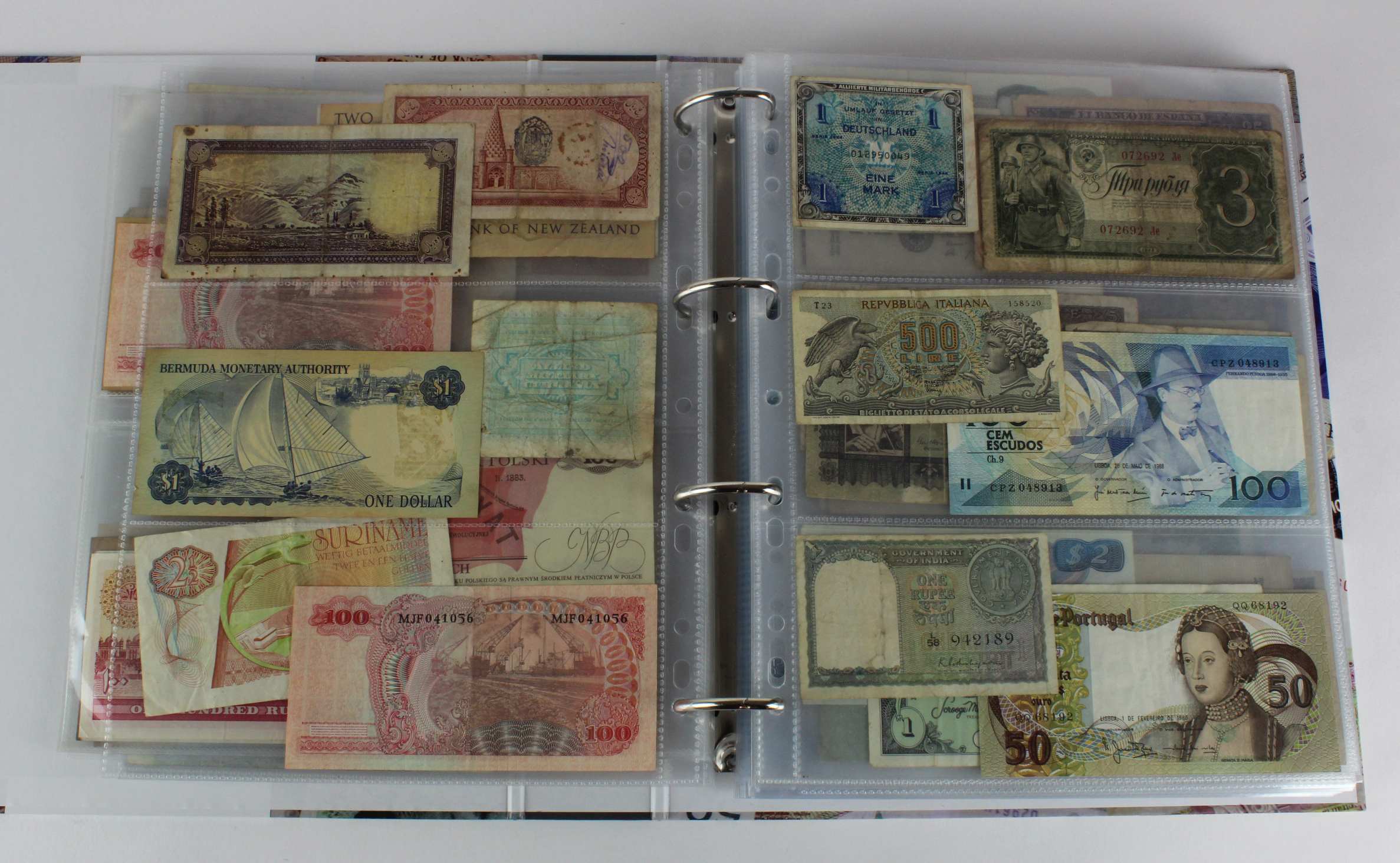 World (250), an album of mixed world notes to include Malta 10 Shillings 1968, Afghanistan 2 - Image 12 of 62