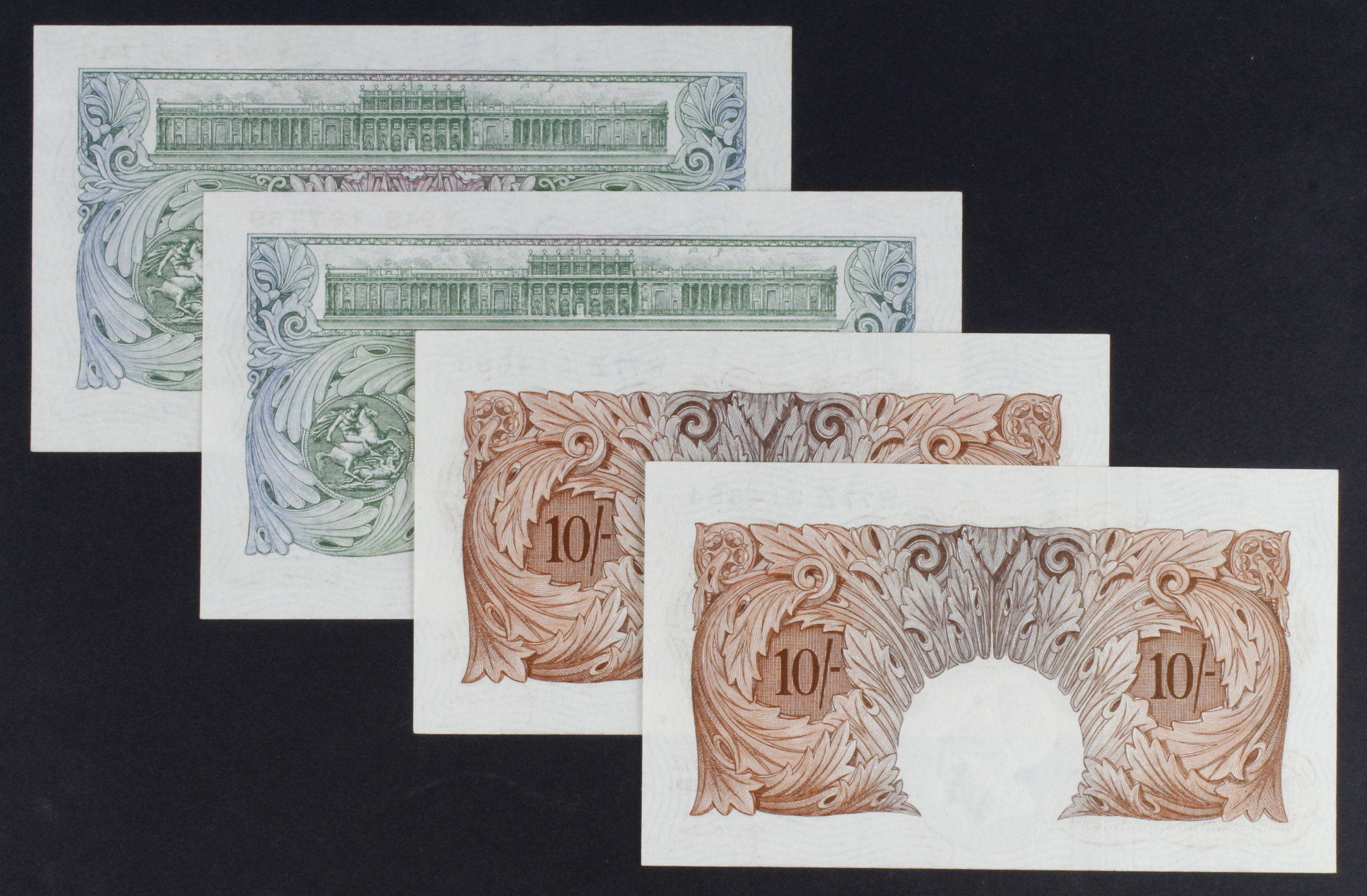 Beale (4), 10 Shillings (2) issued 1950, a consecutively numbered pair, serial W77Z 214683 & W77Z - Image 2 of 2