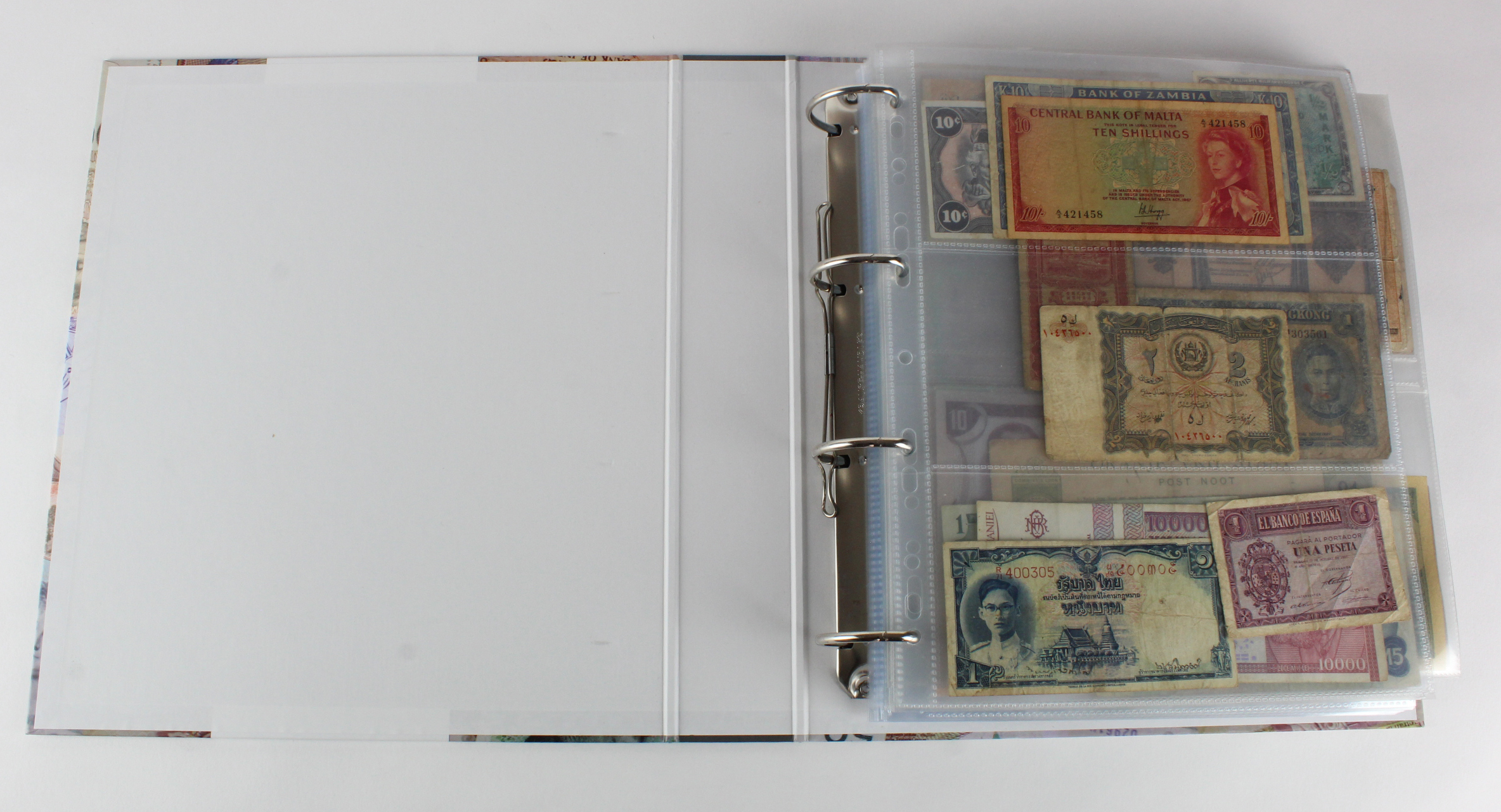 World (250), an album of mixed world notes to include Malta 10 Shillings 1968, Afghanistan 2 - Image 2 of 62