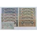 Mexico (11), El Estado de Chihuahua Revolutionary issues, 20 Pesos (2), 10 Pesos (3), 5 Pesos (3), 1