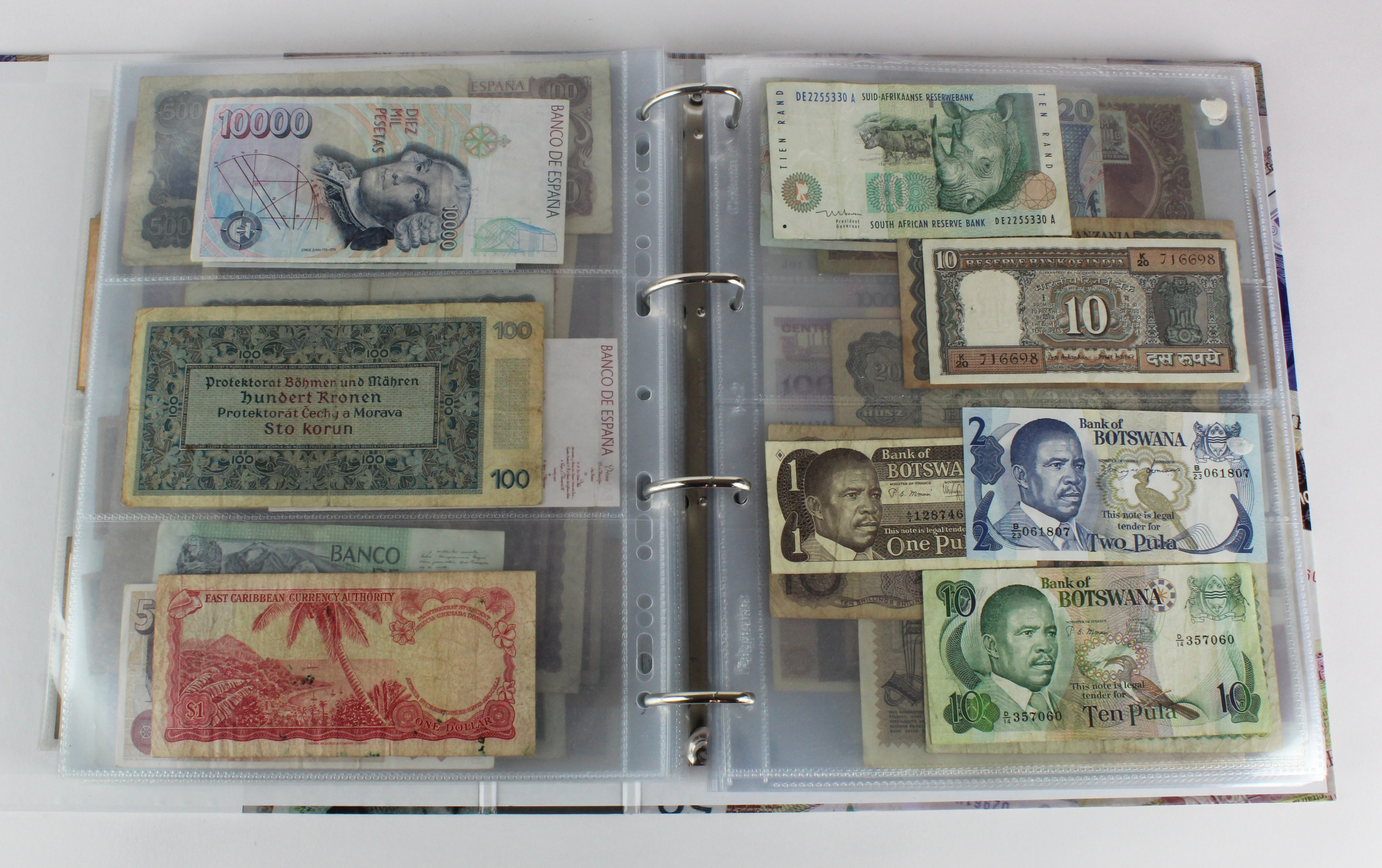 World (250), an album of mixed world notes to include Malta 10 Shillings 1968, Afghanistan 2 - Image 38 of 62