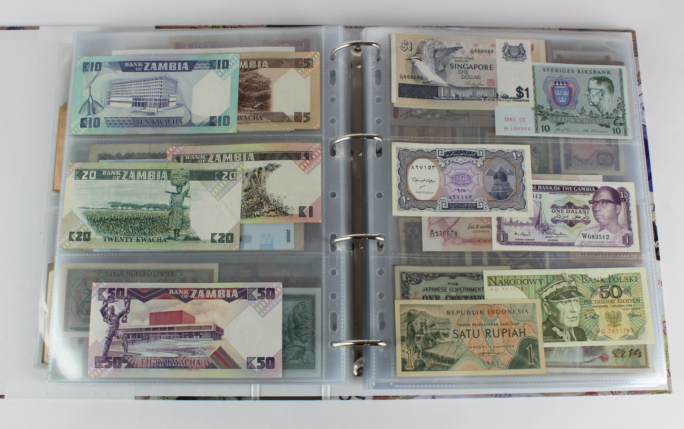 World (250), an album of mixed world notes to include Malta 10 Shillings 1968, Afghanistan 2 - Image 29 of 62